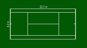 زمین تنیس یک نفره