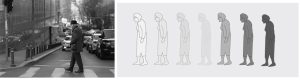 Crossing the pedestrian lanes by the elderly