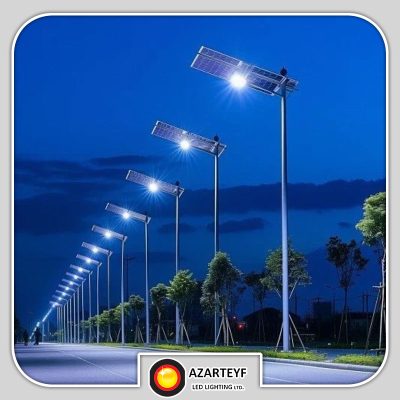 چراغ خیابانی خورشیدی در فضای شهری